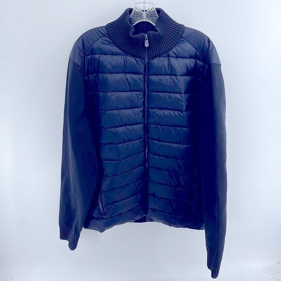 NWOT Save The Duck Graham knit sleeves be full zip winter puffer jacket sz XXL - Picture 1 of 6